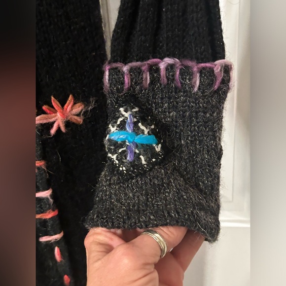 Anthro Griffolie Paris Mohair Sweater Coat Size 2 (S) - Picture 7 of 12